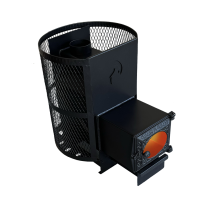 Печи для финской сауны — Печь для бани "Оптима 15" ДТ3-стекло Сетка — фото