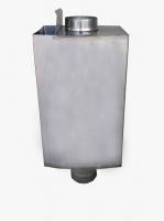 Баки из нержавеющей стали — Бак из нержавеющей стали 40 л на трубе 150 мм — фото