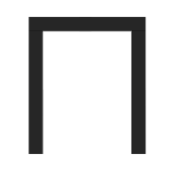 Декоративные рамки и экраны — Рамка чёрная для фасада Д-2 — фото