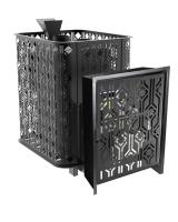 Печи-камины с водяным контуром — Чугунная печь для бани Верона Verona 18 ГАЗ Закрытая каменка из нержавеющей стали — фото