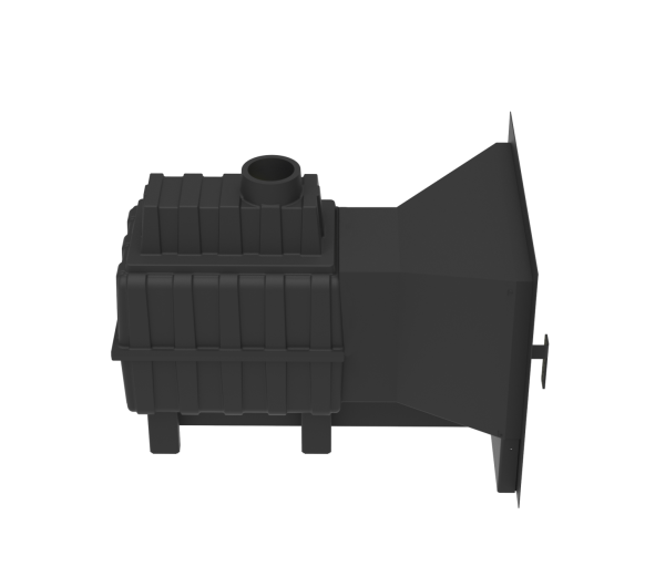 Печь-Камин для бани  Воевода-ФЛАГМАН 20 под обкладку — фото-4_2