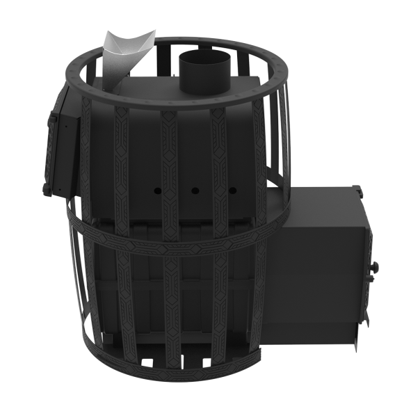 Печь для бани Воевода 20 ДТ-4 сетчатый кожух Закрытая каменка — фото-4_6