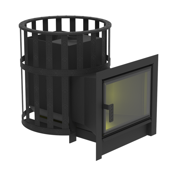 Печь для бани "Флагман 15" (сетчатый кожух) — фото-4_1