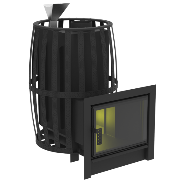 Печь для бани "Флагман 18" (сетчатый кожух) — фото-4_1