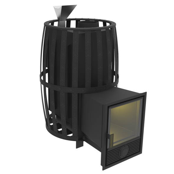 Печь-камин для бани "Витязь" 28 Д-1 — фото-4_1