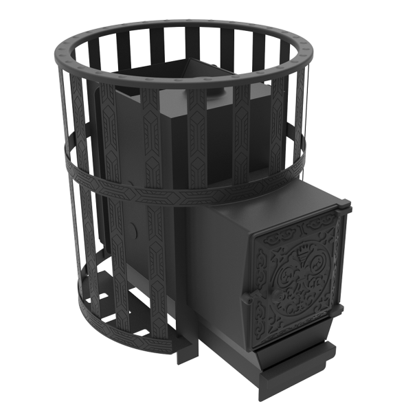 Печь для бани "Викинг 15" ДТ-4 Сетчатый кожух — фото-4_1