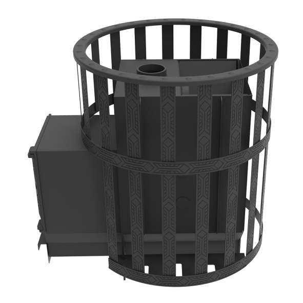Печь для бани "Викинг 15" ДТ-4 Сетчатый кожух — фото-4_6