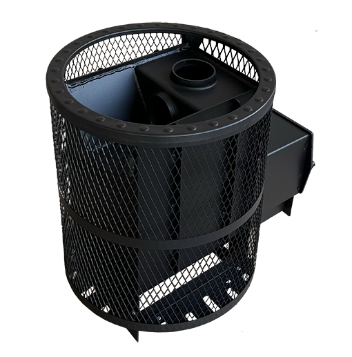 Печь для бани "Корвет" 24 сетчатый кожух ДТ3-стекло — фото-4_5