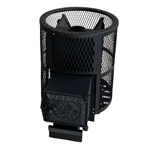 Печь для бани "Корвет" 15 ДТ-3 Сетчатый кожух — фото-4_1