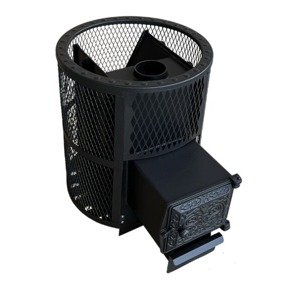 Печь для бани "Корвет" 15 ДТ-3 Сетчатый кожух — фото-4_2