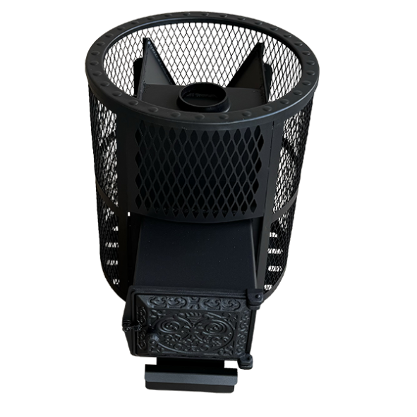 Печь для бани "Корвет" 15 ДТ-3 Сетчатый кожух — фото-4_8