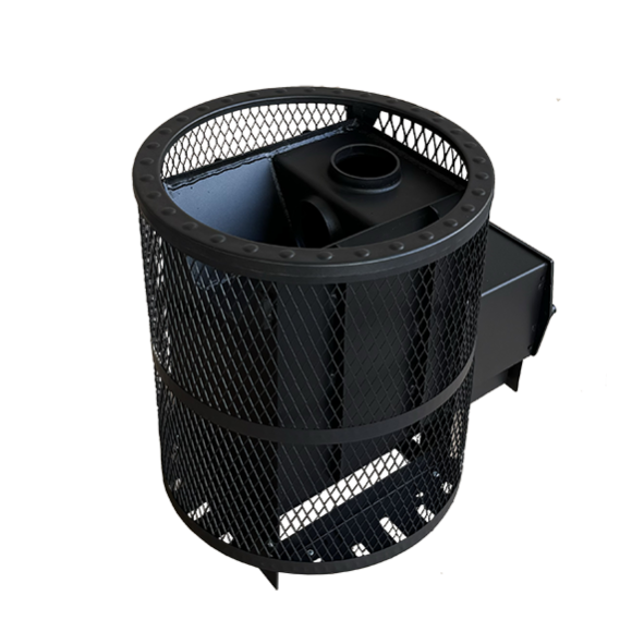 Печь для бани "Корвет" 15 ДТ3-стекло сетчатый кожух — фото-4_5