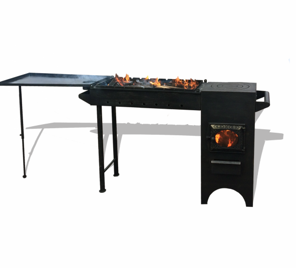 Кухня-мангал ДТ-3 стекло — фото-572_1