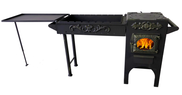 Кухня-мангал ДТ-3 стекло ЭКСКЛЮЗИВ — фото-572_1