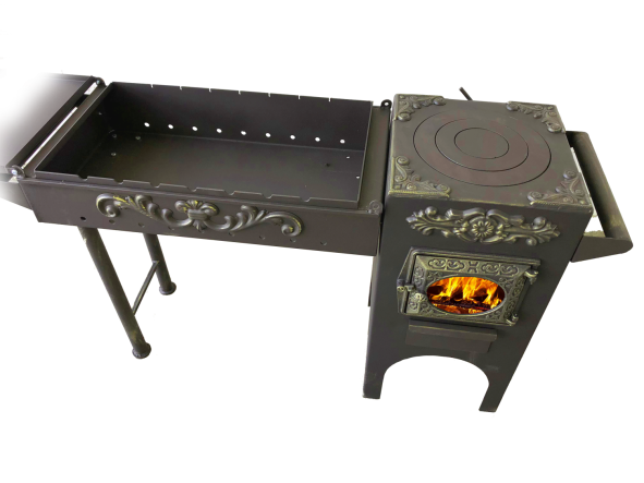 Кухня-мангал ДТ-3 стекло ЭКСКЛЮЗИВ — фото-572_2