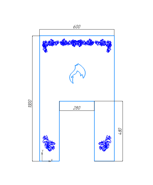 Декоративный экран 900х600( ДТ-4, Д-2 ) — фото-606_2
