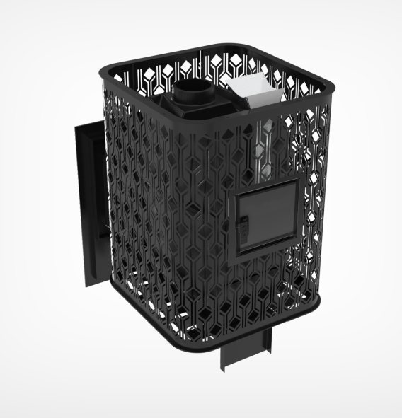 Чугунная печь для бани Verona 50 Закрытая каменка из нержавеющей стали — фото-4_4