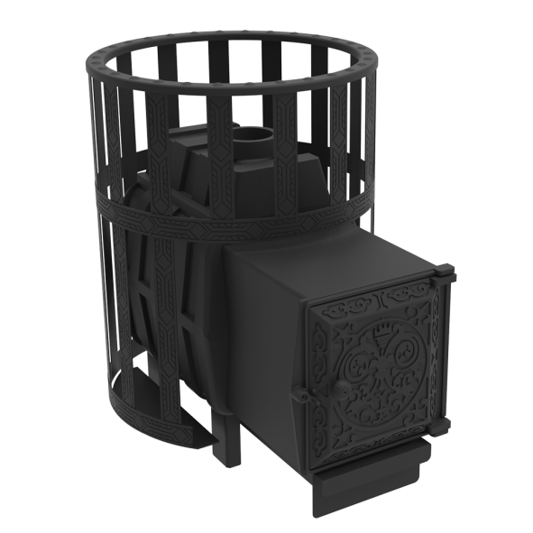 Печь для бани Воевода 15 ДТ-4 сетчатый кожух — фото-4_1