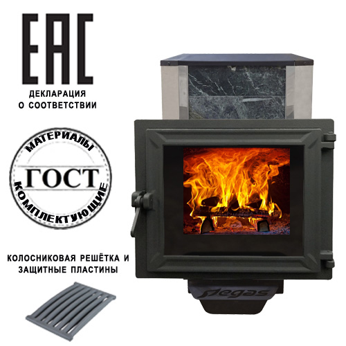 Пегас 22 чугун панорама в камне змеевик — фото-4_2