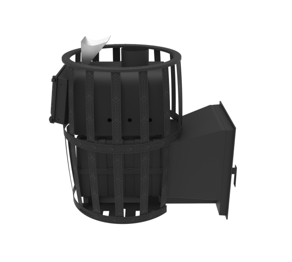 Печь-Камин для бани Воевода 20 Д-1 сетчатый кожух Закрытая каменка — фото-4_6