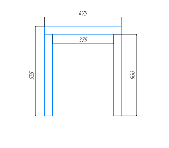 Рамка чёрная для фасада Д-1 — фото-606_2