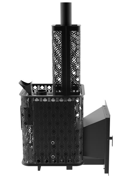 Чугунная печь Verona 18 Закрытая каменка из нержавеющей стали — фото-587_4