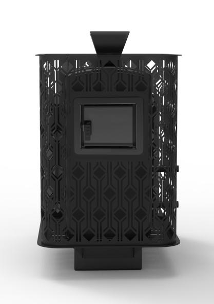 Чугунная печь Verona 18 Закрытая каменка из нержавеющей стали — фото-587_2