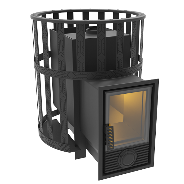 Печь-камин "Викинг 24" Д-2 Сетчатый кожух — фото-574_1