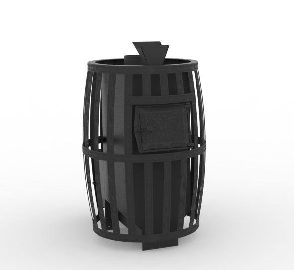 Печь для бани "Витязь 28" ГАЗ (Закрытая каменка, Сетчатый кожух) — фото-577_2