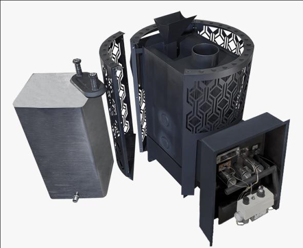 Печь камин для бани Народная 16 ГАЗ — фото-580_1