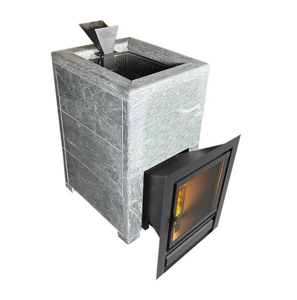 Чугунная печь Verona 26 Закрытая каменка Aisi-304 облицовка Тальк — фото-587_1