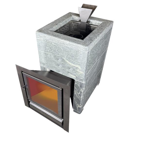 Чугунная печь Verona 26 Закрытая каменка Aisi-304 облицовка Тальк — фото-587_6