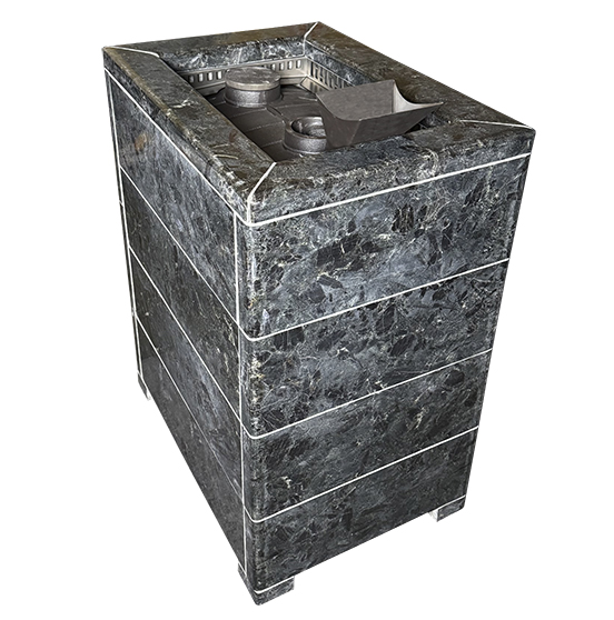 Чугунная печь Verona 18 Закрытая каменка Aisi-304 облицовка Пироксенит — фото-587_6