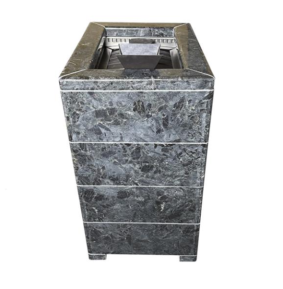 Чугунная печь Verona 18 ГАЗ Закрытая каменка Aisi-304 облицовка Пироксенит — фото-587_4