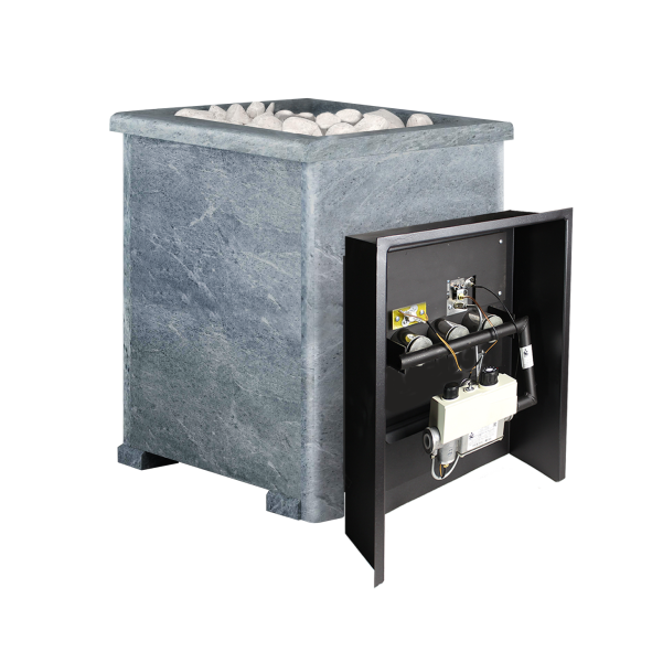 Печь-Камин для бани Воевода 20 ГАЗ в КАМЕННОЙ ОБЛИЦОВКЕ — фото-578_1