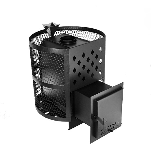 Печь Тундра-14 сетчатый кожух Закрытая каменка — фото-582_1