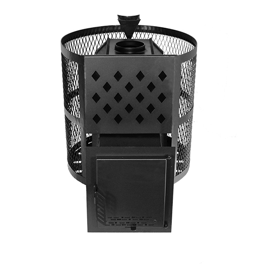 Печь Тундра-14 сетчатый кожух Закрытая каменка — фото-582_7