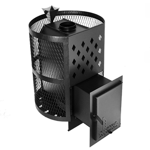 Печь Тундра-16 сетчатый кожух Закрытая каменка — фото-582_1