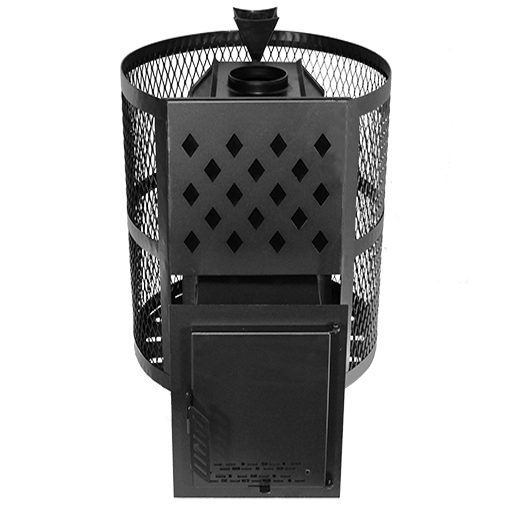 Печь Тундра-16 сетчатый кожух Закрытая каменка — фото-582_7