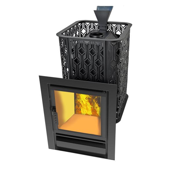 Чугунная печь Венеция 22 Закрытая каменка из нержавеющей стали — фото-682_1