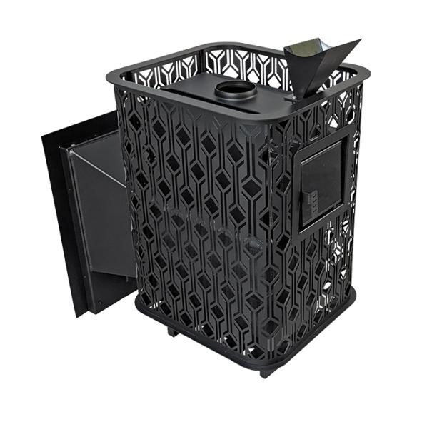 Чугунная печь для бани Венеция 22 ГАЗ Закрытая каменка из нержавеющей стали — фото-682_3