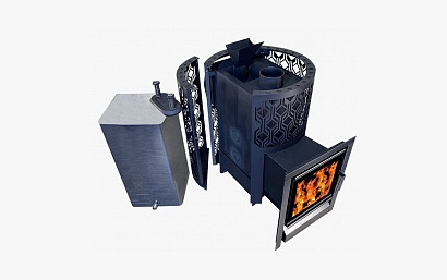 Печи для бани — С баком — фото