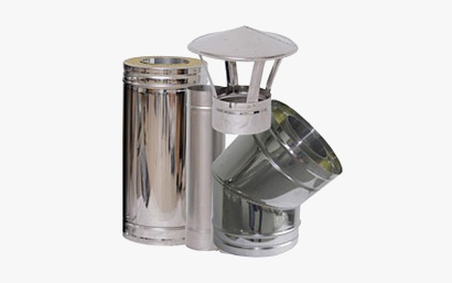 Дымоходы и стартовые элементы — Дымоход из нержавеющей стали — фото